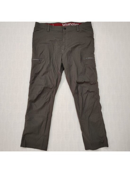 Wrangler Other - Wrangler All Terrain Hiking Cargo Pants Mens Sz 40x30 Flex Stretch Asphalt Gray